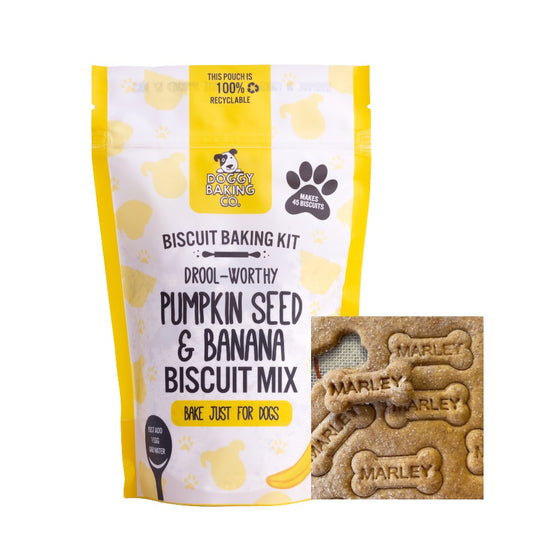 Personalised Banana Dog Biscuit Kit