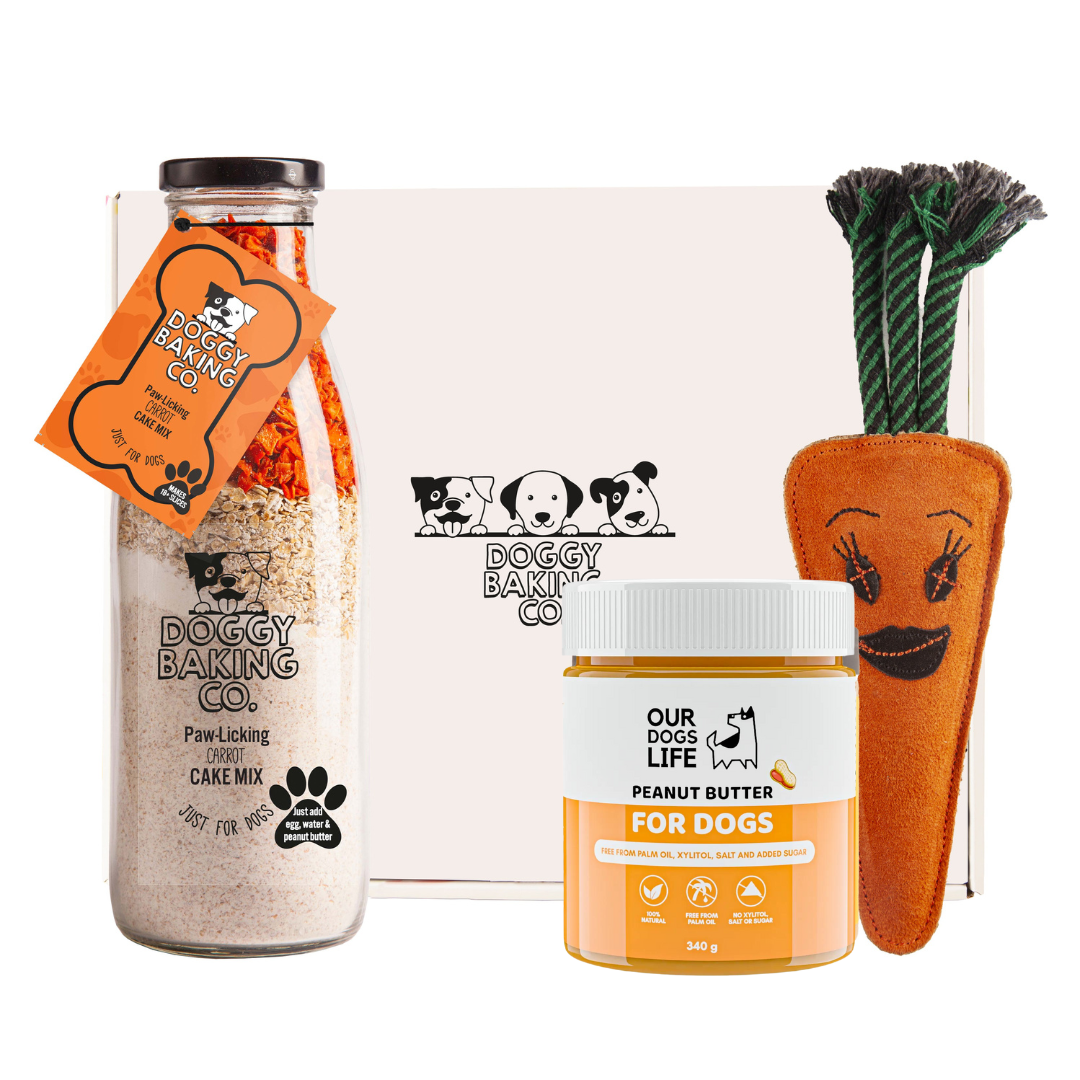 Carrot Cake Mix, Nuts for Pets & Carrot Eco Toy Gift Box