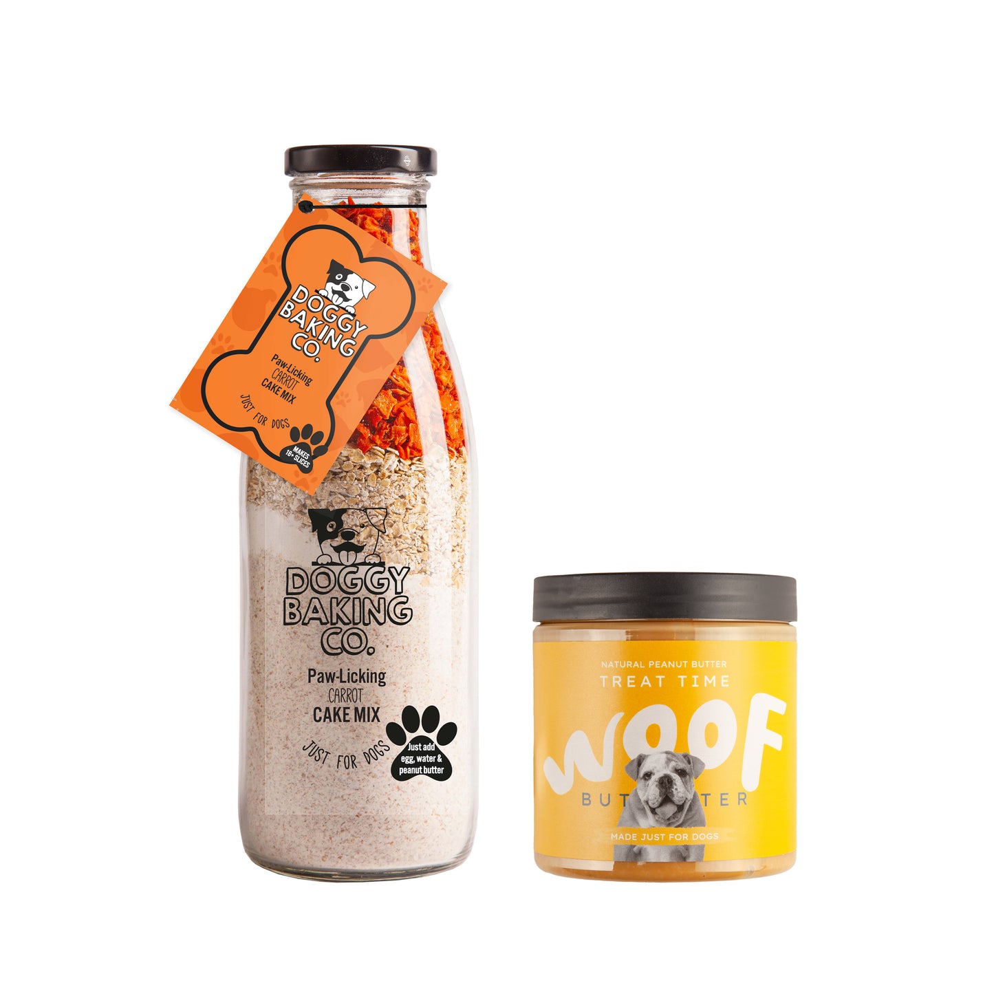 Paw-licking Carrot Cake & Nuts For Pets Butter Bundle