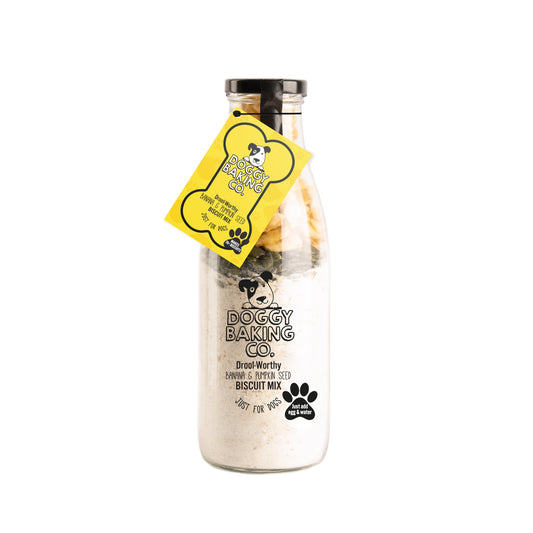 Drool-Worthy Pumpkin Seed & Banana Biscuit Doggy Bottled Baking Mix - 750ml - Doggy Baking Co by The Bottled Baking Co