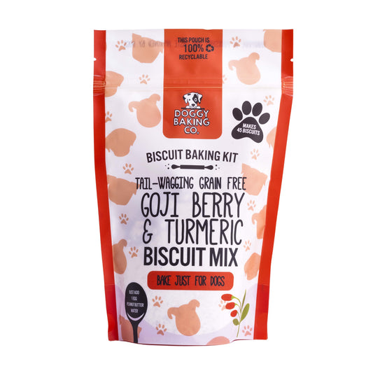 Goji Berry & Turmeric Dog Treat Baking Mix in a Pouch - Doggy Baking Co by The Bottled Baking Co